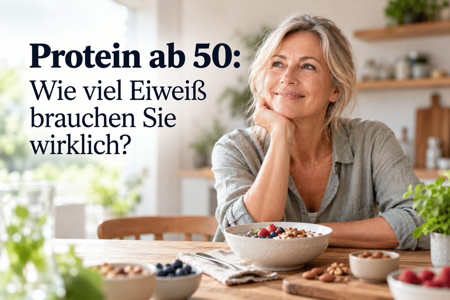 Protein ab 50: Wie viel Eiweiß brauchen Sie wirklich?