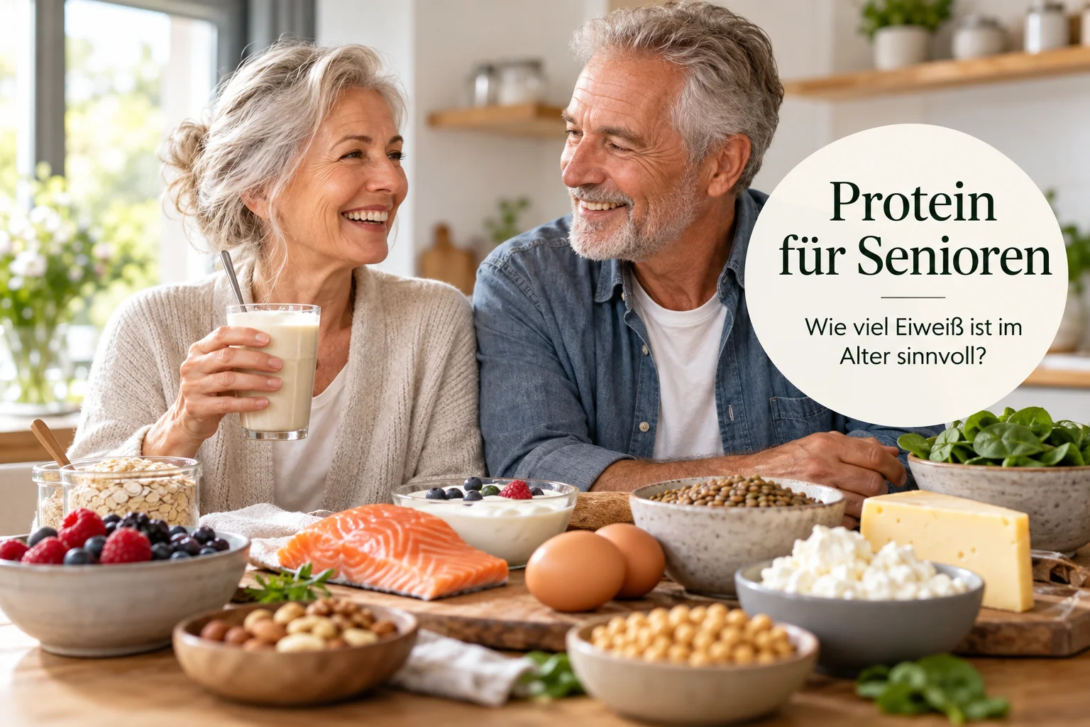 Protein für Senioren: Wie viel Eiweiß ist im Alter sinnvoll?